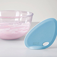 Fin Silicone Bowl Scraper - Blue